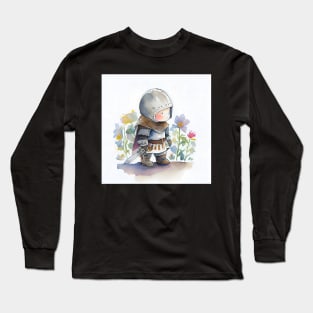 Cute Watercolor Warrior Long Sleeve T-Shirt